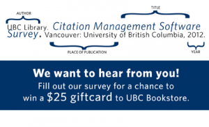 Citation Management Software Survey