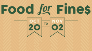 Food For Fines at UBC Library