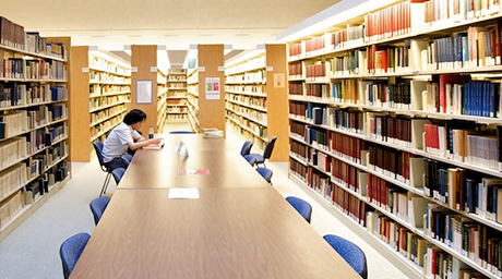 Student in Asian Library