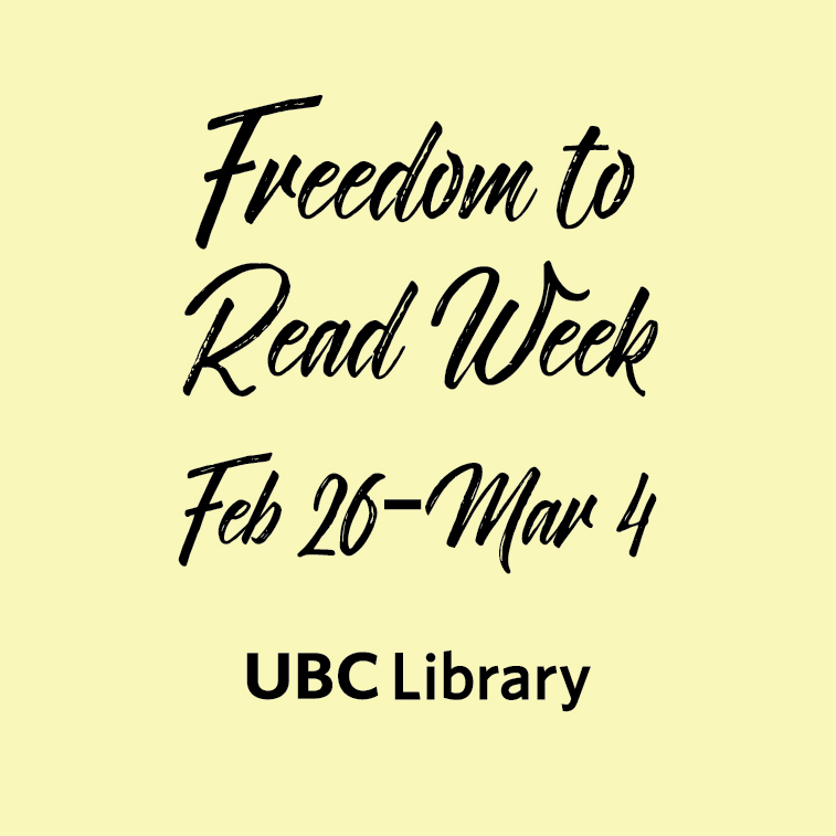 Freedom to Read Week at UBC Library About UBC Library